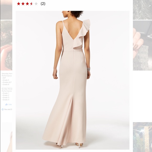 XSCAPE RUFFLE GOWN - Picture 2 of 5